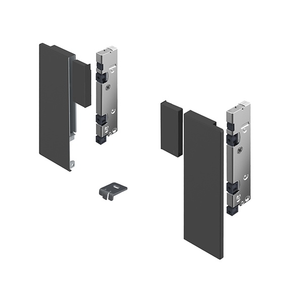 H AvanTech konektor za stakleni front za Inlay stranice antracit (SET)